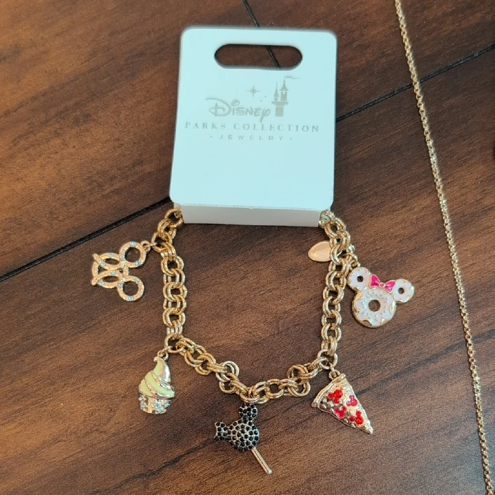 Disney Parks Snack Jewelry Set with Necklace, Bracelet, and Earrings - Picture 3 of 4